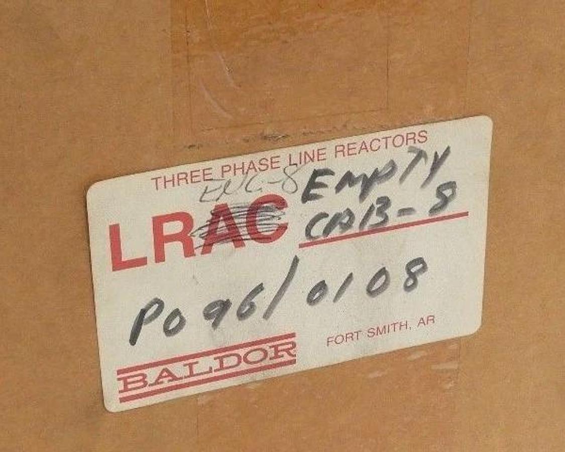 NIB BALDOR THREE PHASE LINE REACTOR LR ENCLOSURE