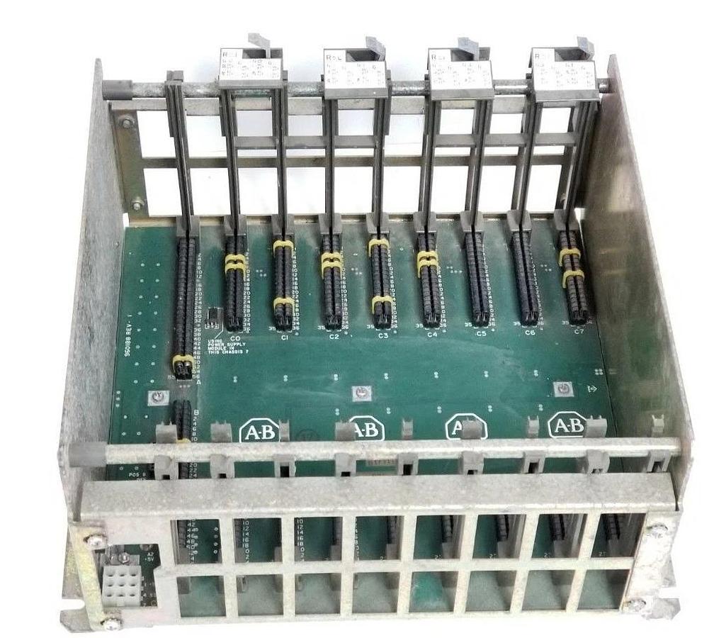 Used ALLEN BRADLEY 1771-A2B I/O CHASSIS 8 SLOT 960188-01FT11 1771A2B