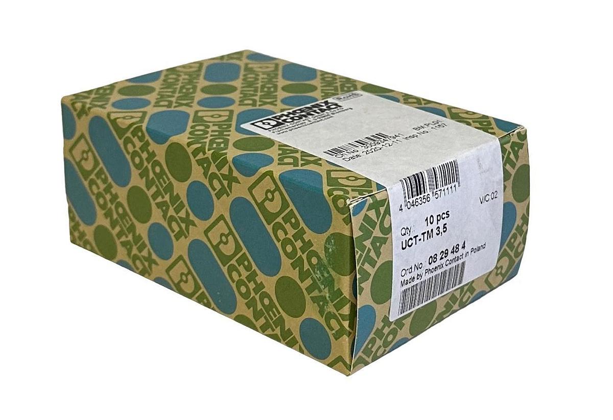 Used 10 SEALED PHOENIX CONTACT UCT-TM 3,5 / UCTTM35 WHITE MARKERS 08 29 48 4 0829484