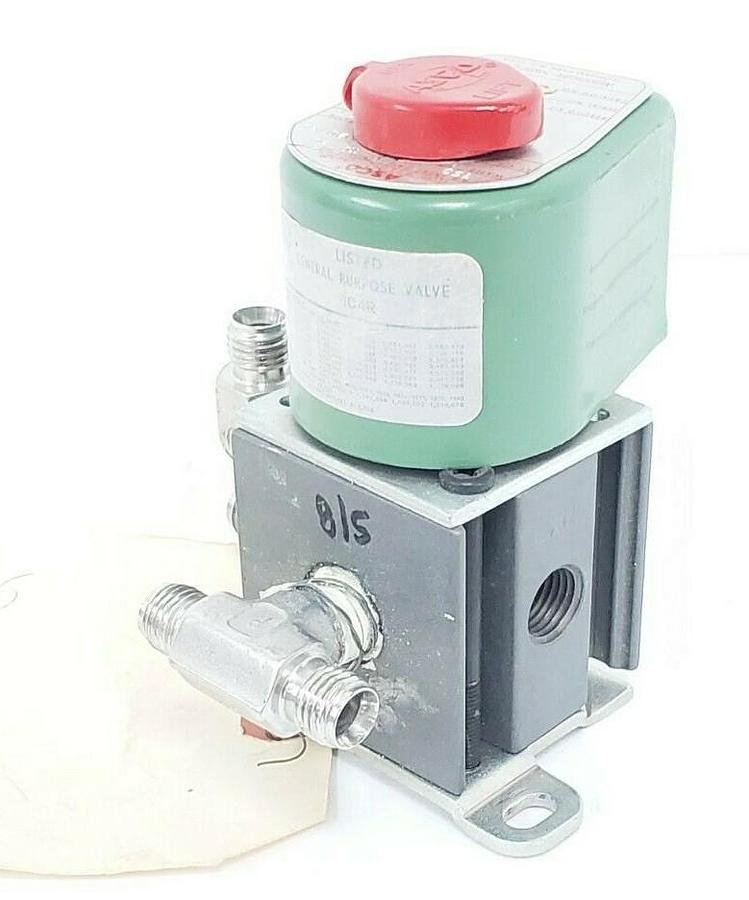 Used REBUILT ASCO 8340A 3 SOLENOID VALVE PIPE: 1/4'' VOLTS/HZ 110/50 120/60 8340A3