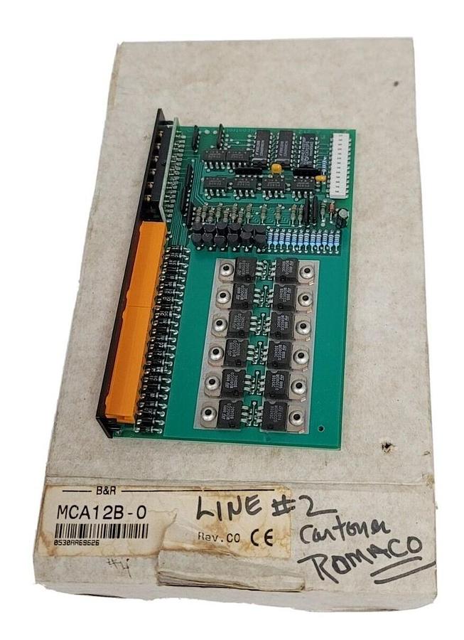 Used NEW B&R AUTOMATION MCA12B-0 MINI DIGITAL OUTPUT MODULE 24VDC REV. C0 MCA12B0