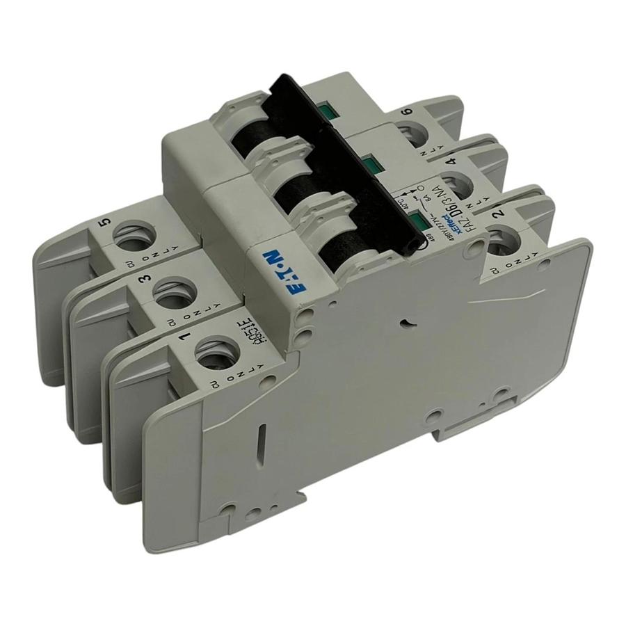 Eaton FAZ-D6/3-NA Moeller xEffect 3 Pole 6A D Curve Circuit Breaker UL 489 New