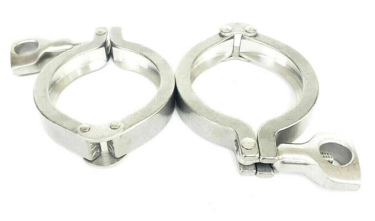 LOT OF 5 NEW TRI-CLOVER H13MHHM-2-S VALVE BODY CLAMPS, 212206, H13MHHM2S, 2-1/2"