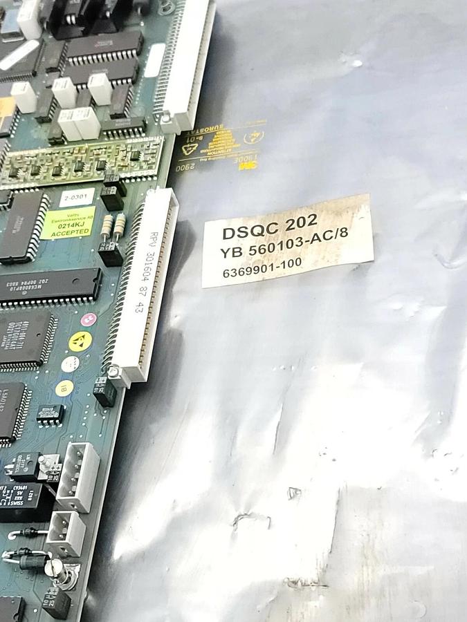 Used ABB YB560103-AC/8 ROBOT COMPUTER BOARD DSQC 202, DSQC202