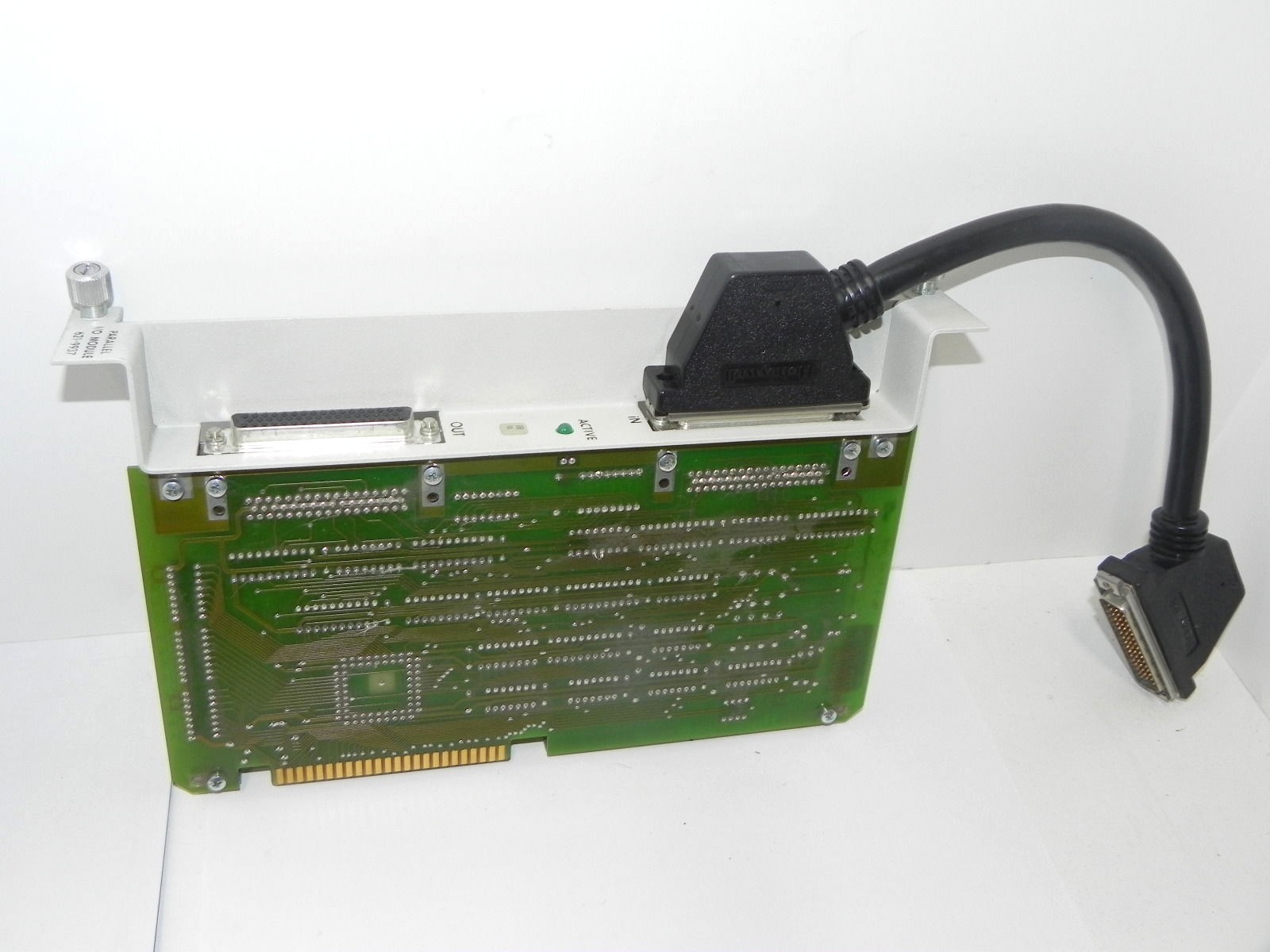 Used HONEYWELL 621-9937 PARALLEL I/O MODULE W/ 628-2000 CABLE ASSEMBLY DOUBLE END