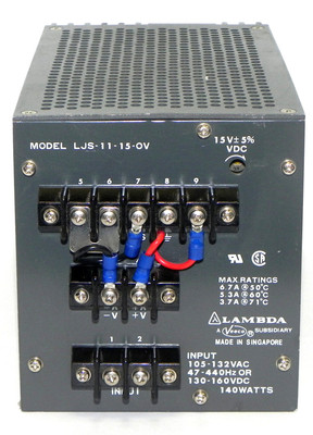 Used LAMBDA LJS-11-15-OV POWER SUPPLY LJS1115OV