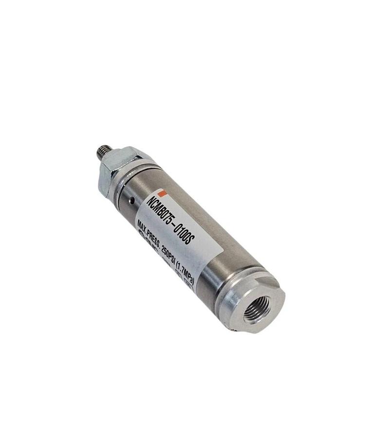 Used NEW SMC NCMB075-0100S AIR CYLINDER NCMB0750100S 250PSI (1.7MPa)