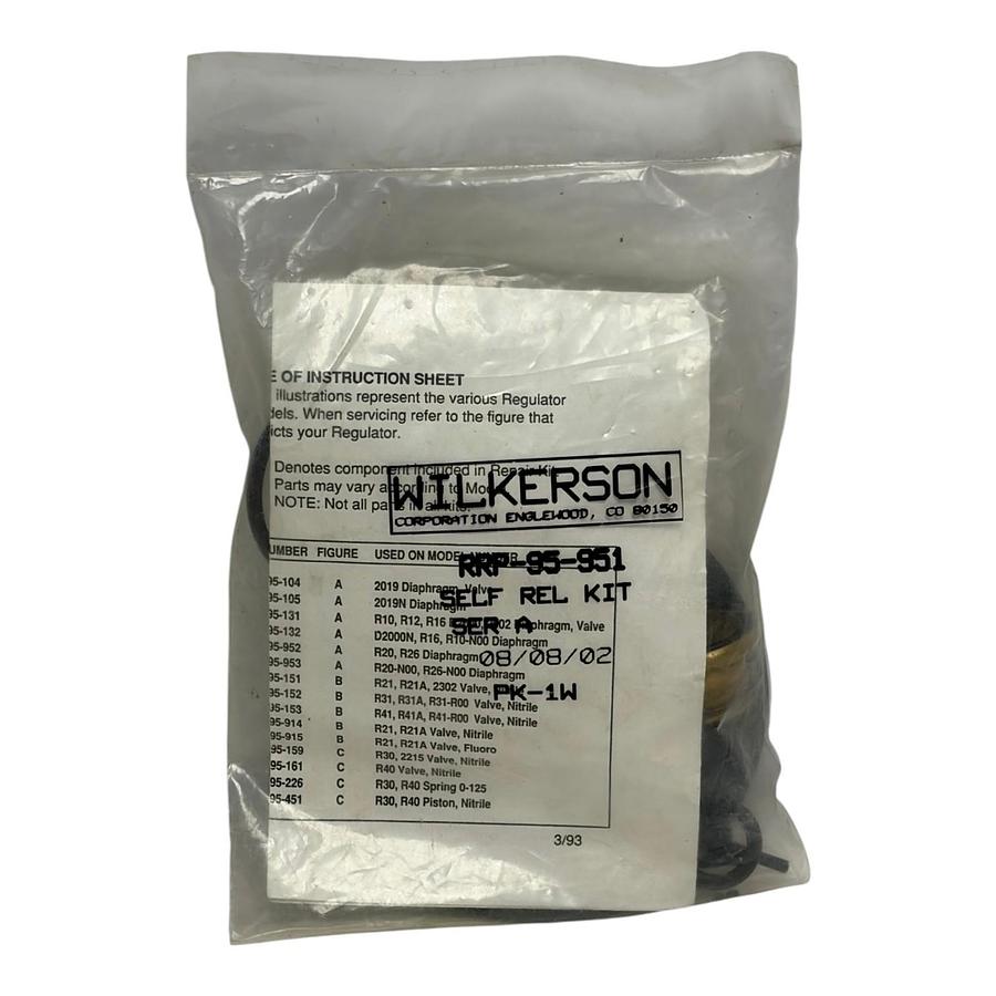 Wilkerson RRP-95-951 Self Relieving Regulator Repair Kit Pneumatic Air OEM