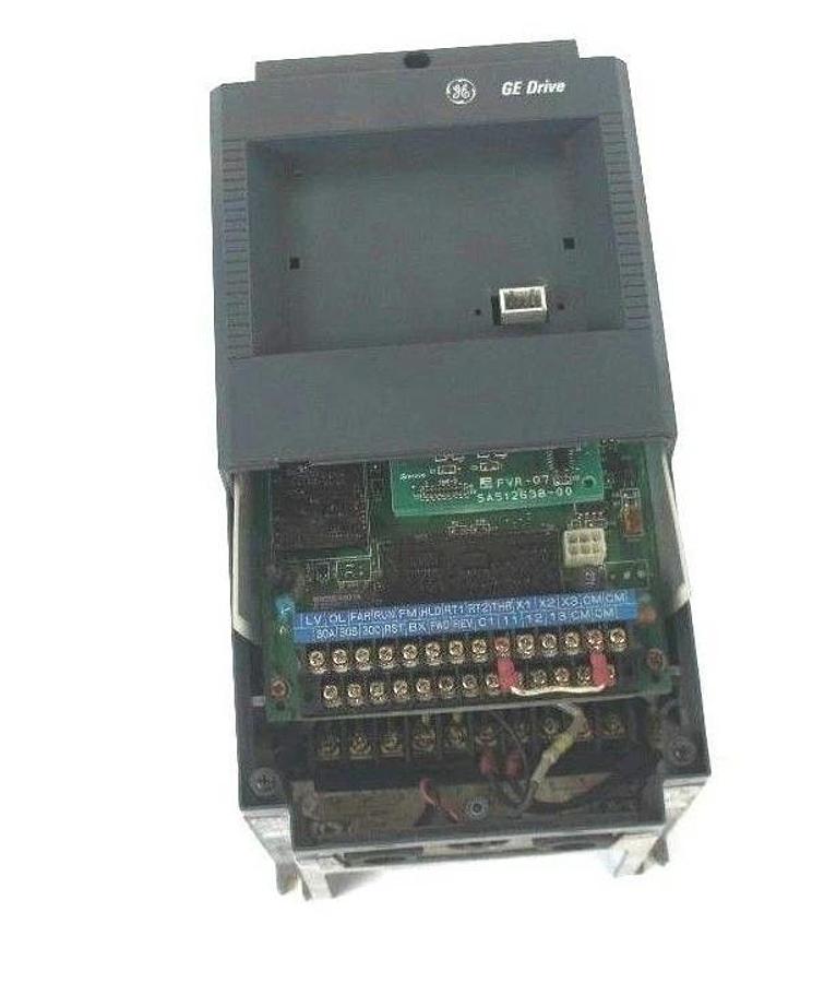 Used GENERAL ELECTRIC 6VAF343001B AC DRIVE 1 HP, 380-460V2.6 AMP, MISSING KEYPAD