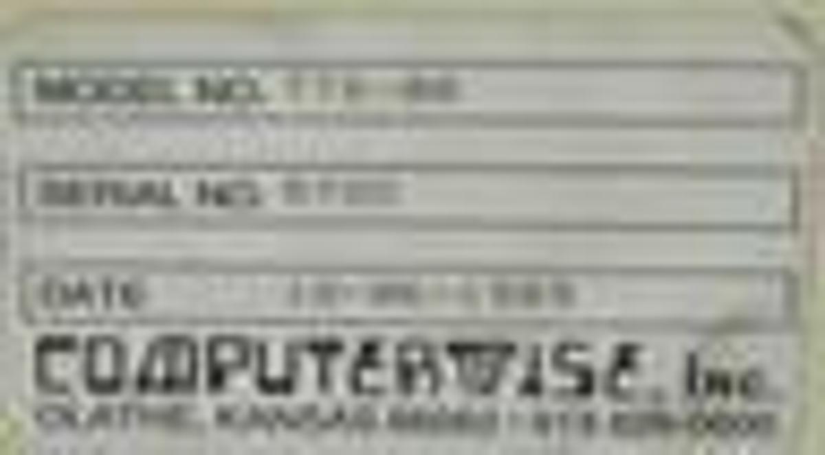 Used COMPUTERWISE TT6-00 TERMINAL TRANSTERM 6 SERIAL NO. 5705 (REPAIRED) TT600