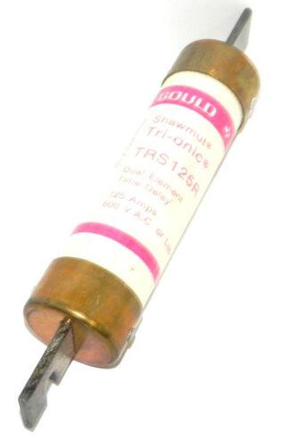 Used NIB GOULD SHAWMUT TRI-ONIC TRS125R DUAL ELEMENT TIME DELAY FUSE 125AMPS