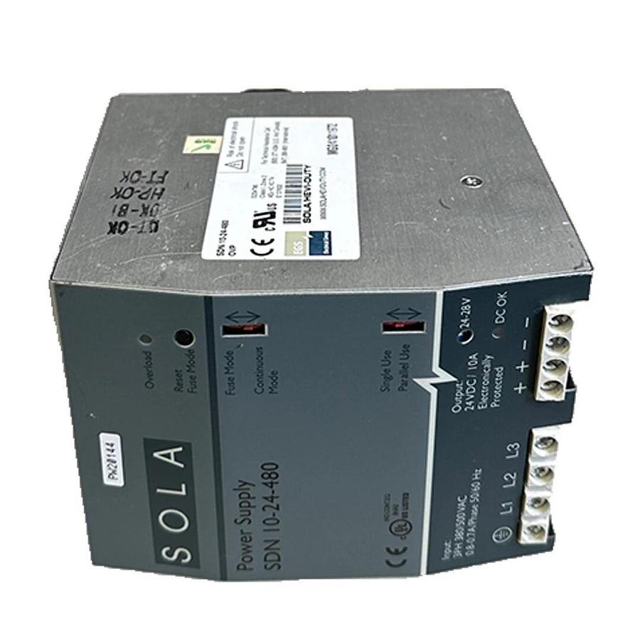 Used EMERSON SOLA SDN 10-24-480 / SDN1024480 POWER SUPPLY 3-PH 380/500VAC 50/60Hz