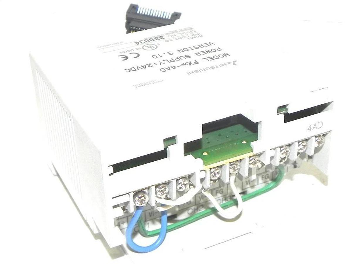 Used MITSUBISHI FX2N-4AD ANALOG OUTPUT MODULE FX2N4AD USED