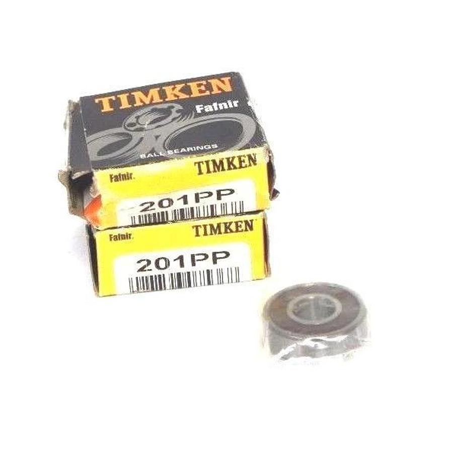 Used LOT OF 2 NIB TIMKEN 201PP RADIAL BALL BEARINGS