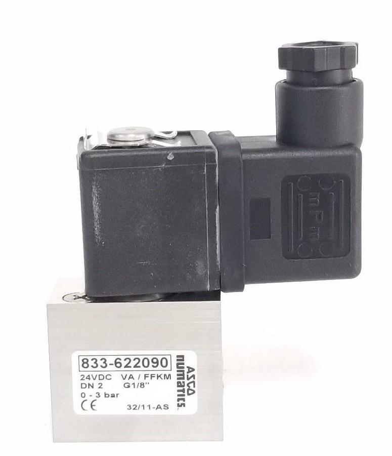 Used NEW ASCO NUMATICS 833-622090 CONTROL VALVE 2 WAY 24VDC 833-622 090