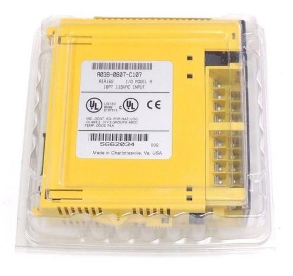 Used NEW SEALED GE FANUC A03B-0807-C107 I/O MODULE 115VAC 16PT A03B-0807-J107 AIA16G