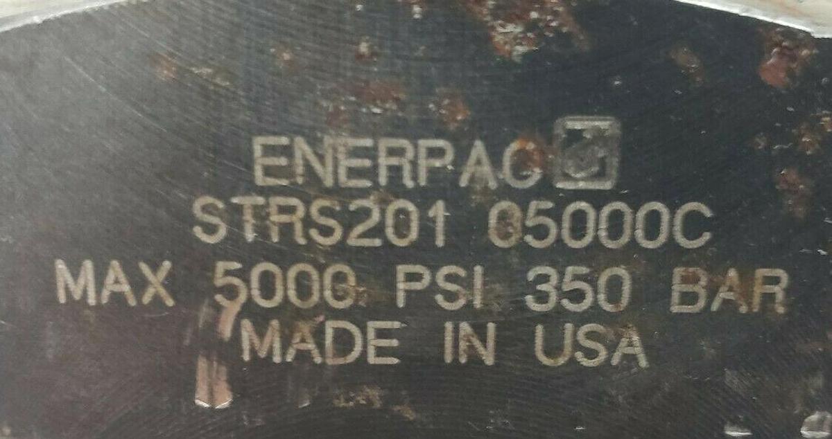 Used ENERPAC STRS201 THREADED BODY SWING CLAMP MAX 5000 PSI 350 BAR