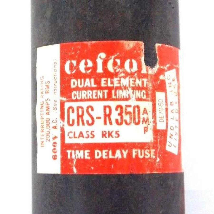 NEW CEFCO CRS-R350 CLASS RK5 DUAL ELEMENT TIME DELAY FUSE 350AMP