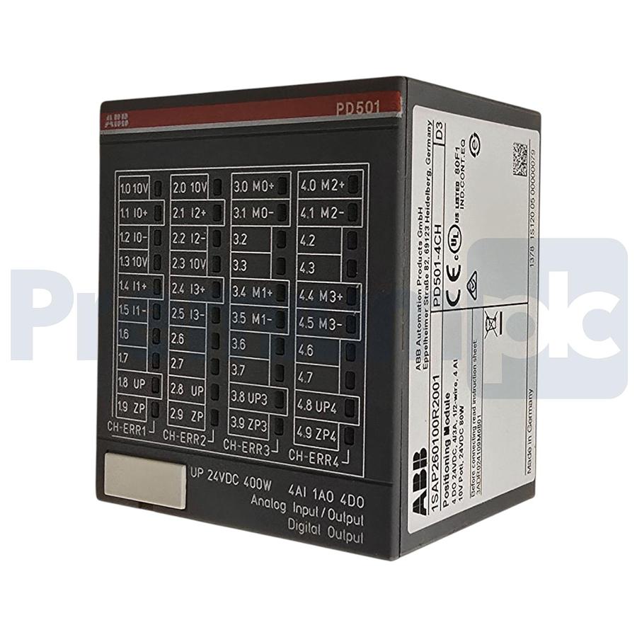 Used ABB PD501-4CH | 1SAP260100R2001 AC500 S500 I/O 4-Ch Positioning Module NSMP