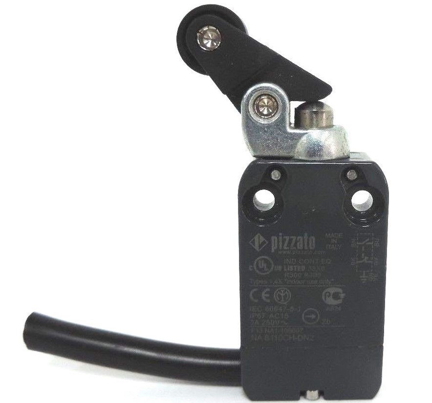 Used NEW PIZZATO NAB110CH-DN2 MODULAR PREWIRED SWITCH WITH OFFSET ROLLER LEVER