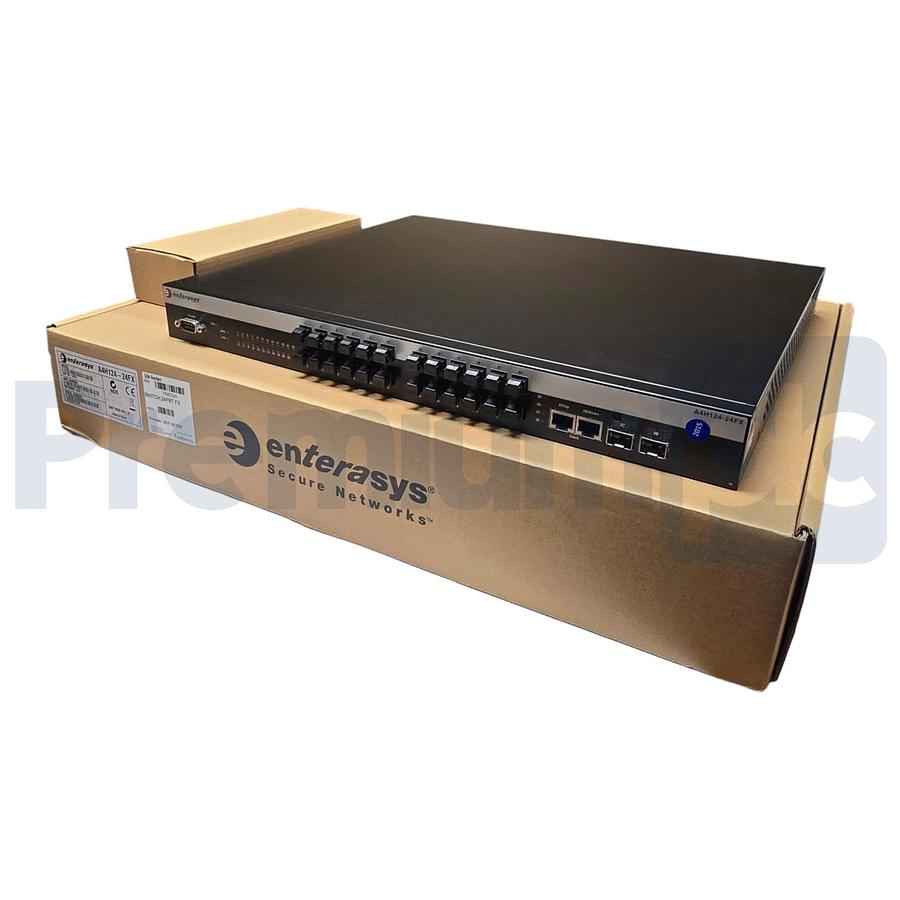 Used Foxboro Enterasys P0973JN 24-Port Fiber Managed Ethernet Switch A4H124-24FX NSMP