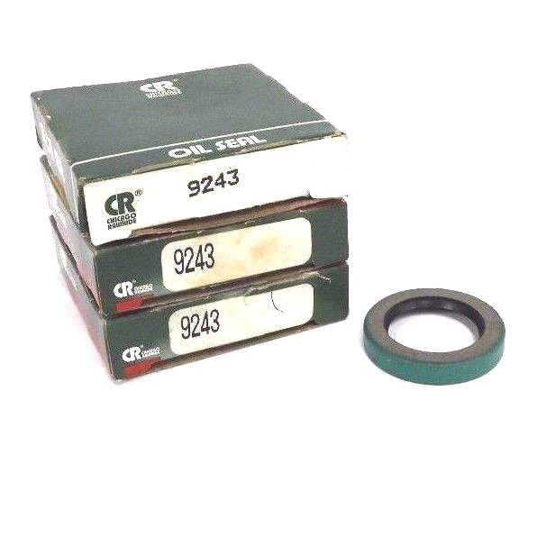 Used LOT OF 3 NIB CHICAGO RAWHIDE 9243 OIL SEALS 0.9375" X 1.3750" X 0.2500"