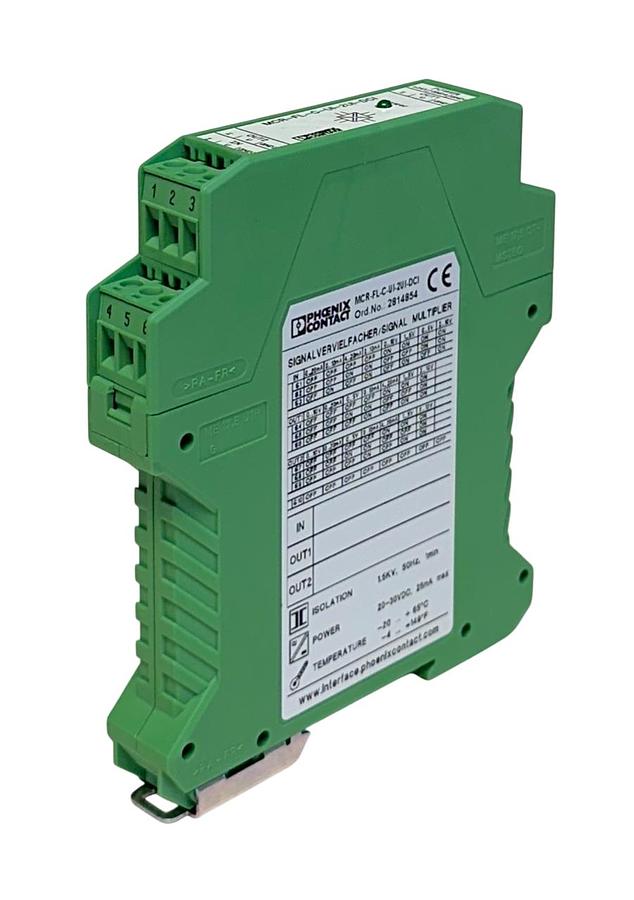 Used PHOENIX CONTACT MCR-FL-C-UI-2UI-DCI-NC / 2814867 SIGNAL CONDITIONER 0-10VDC NSMP