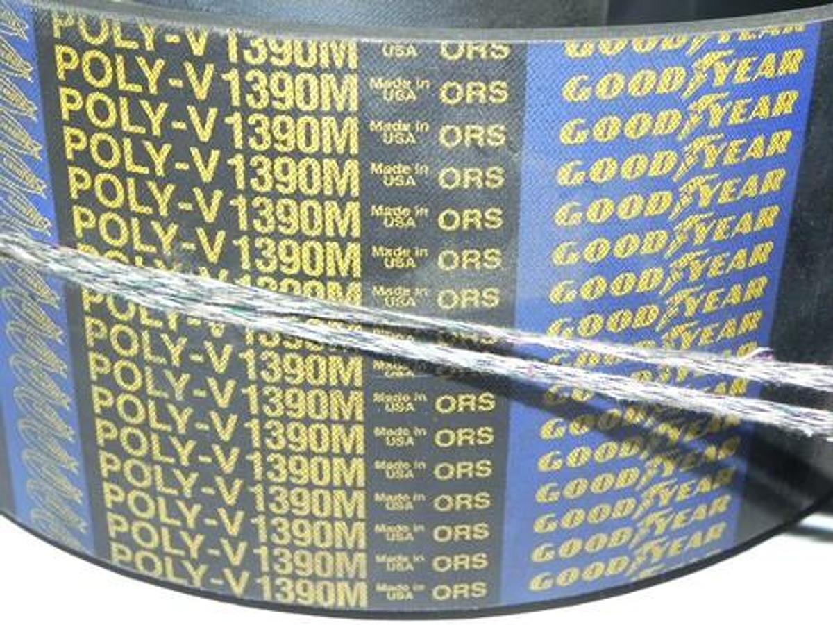Used NEW GOODYEAR POLY-V 1390M22 ORS V-BELT MULT-RIB 1390M
