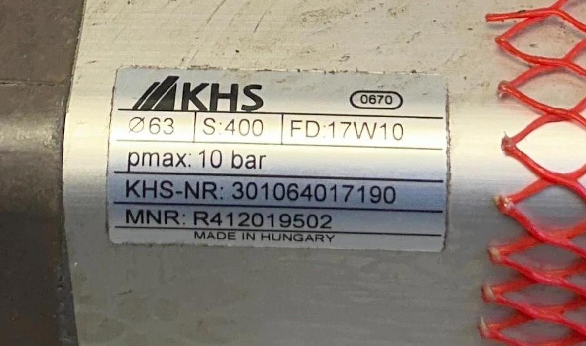 KHS AVENTICS 301064017190 / R412019502 PNEUMATIC CYLINDER 17W10 SINGLE-ROD NSNP