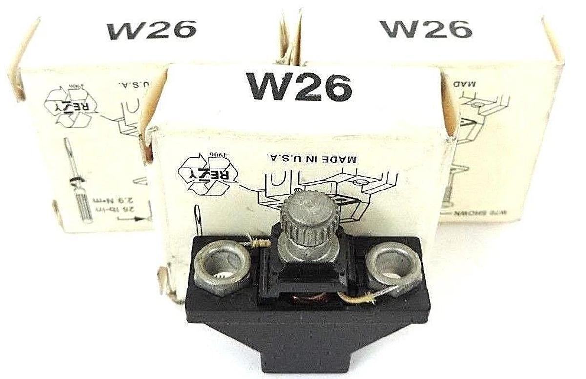 Used LOT OF 3 NEW ALLEN BRADLEY W26 HEATER ELEMENTS