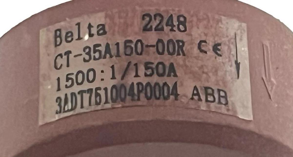 Used Belta CT-35A150-00R Current Transformer 1500:1 / 150A | ABB 3ADT751004P004