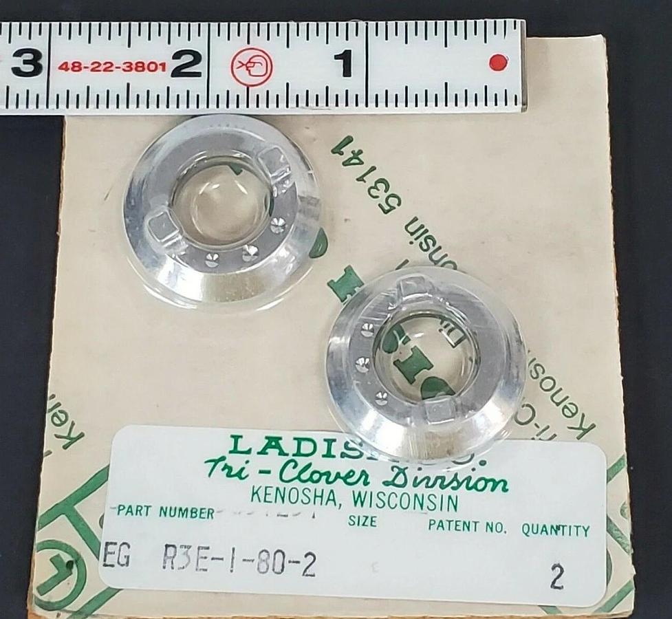 Used LOT OF 2 NEW TRI-CLOVER EG R3E-1-80-2 SEAL RINGS