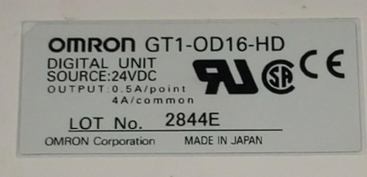 Used OMRON GT1-OD16 DIGITAL UNIT GT1-OD16-HD 24VDC