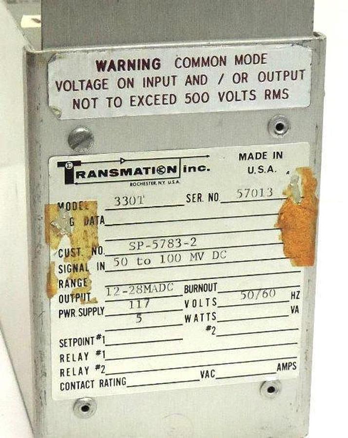 Used TRANSMATION TRANSMITTER 330T