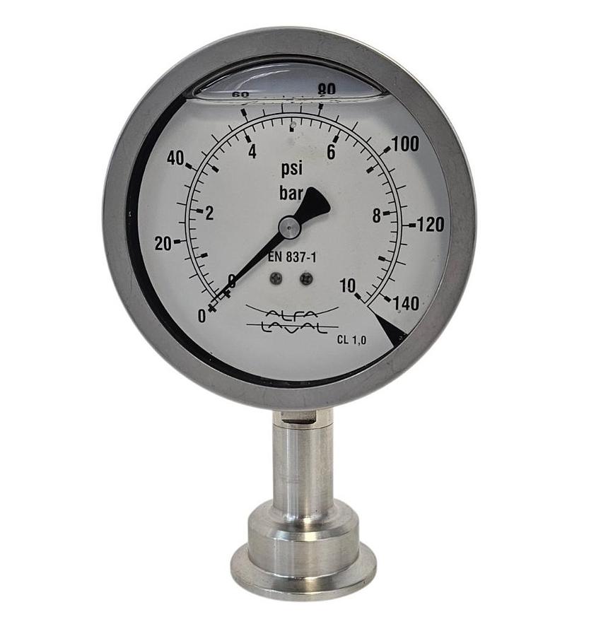 Used NIB ALFA LAVAL TYPE: 5622 ITEM NR: TE67D313101140 PRESSURE GAUGE