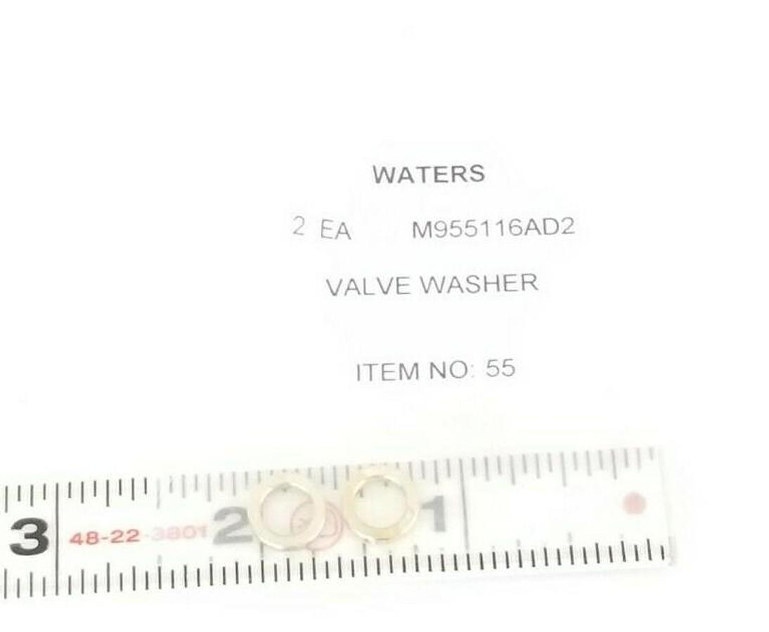 Used LOT OF 2 NEW WATERS M955116AD2 VALVE WASHERS