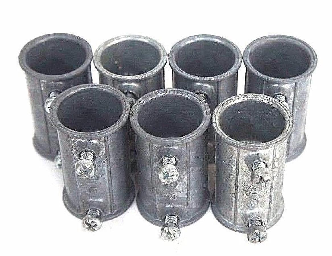 LOT OF 7 NEW 3/4" SET SCREW CONDUIT COUPLINGS