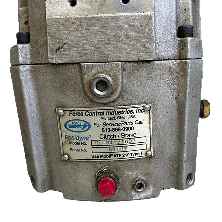 Used FORCE CONTROL INDUSTRIES POSIDYNE 01-01-2180B / 01012180B CLUTCH / BRAKE