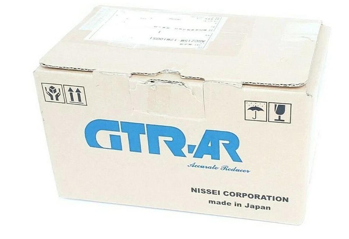 Used NIB NISSEI CORP. GTR-AR AGCZ15M-12M100S1 GEAR MOTOR MFG. NO. 82226968001, 12:1