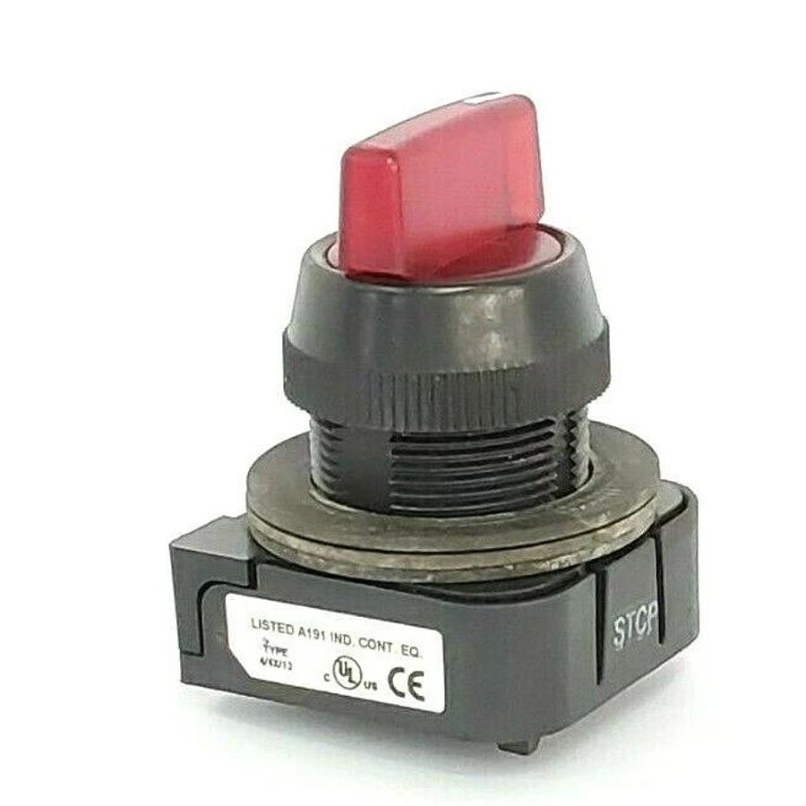 Used ALLEN BRADLEY 800H-16JRR2KB7AX SELECTOR SWITCH SER. F 120V, 0.90W