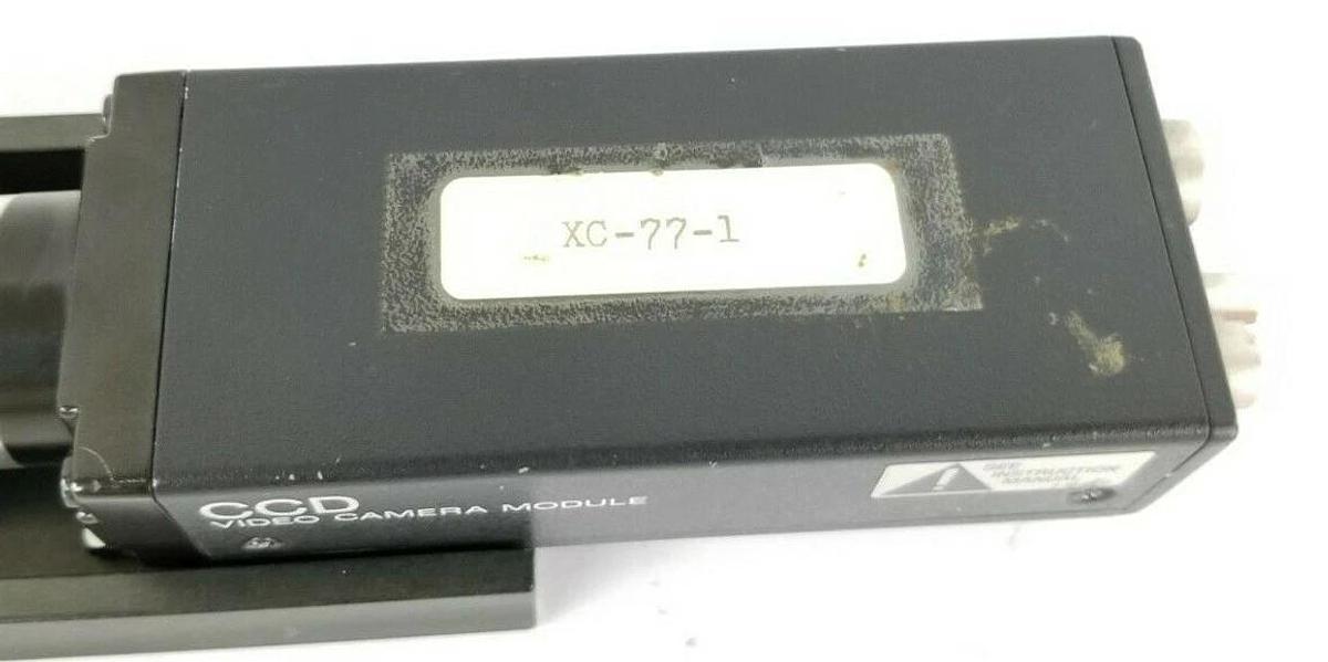 Used .SONY XC-77-1 CAMERA ASSEMBLY W/ 3'' IN. LENS & MOUNTING BRACKET XC-77 XC771