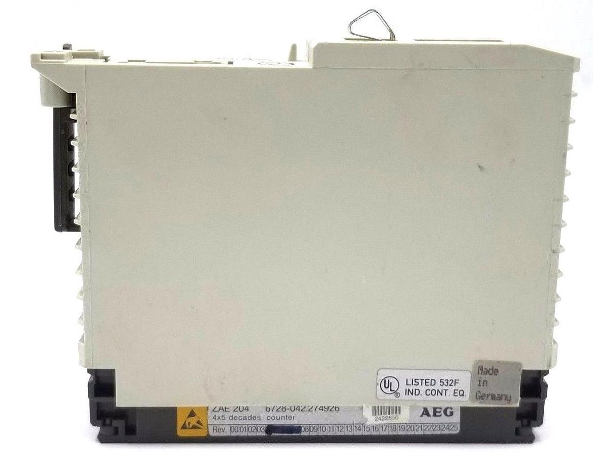 Used AEG MODICON ZAE204 COUNTER MODULE ZAE 204, 6728-042.274926
