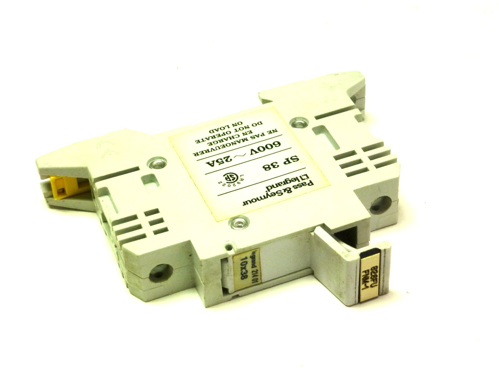 Used LOT OF 16 PASS & SEYMOUR LEGRAND SP 38 600V 25 AMP FUSE BLOCK DIN SP-38 SP38