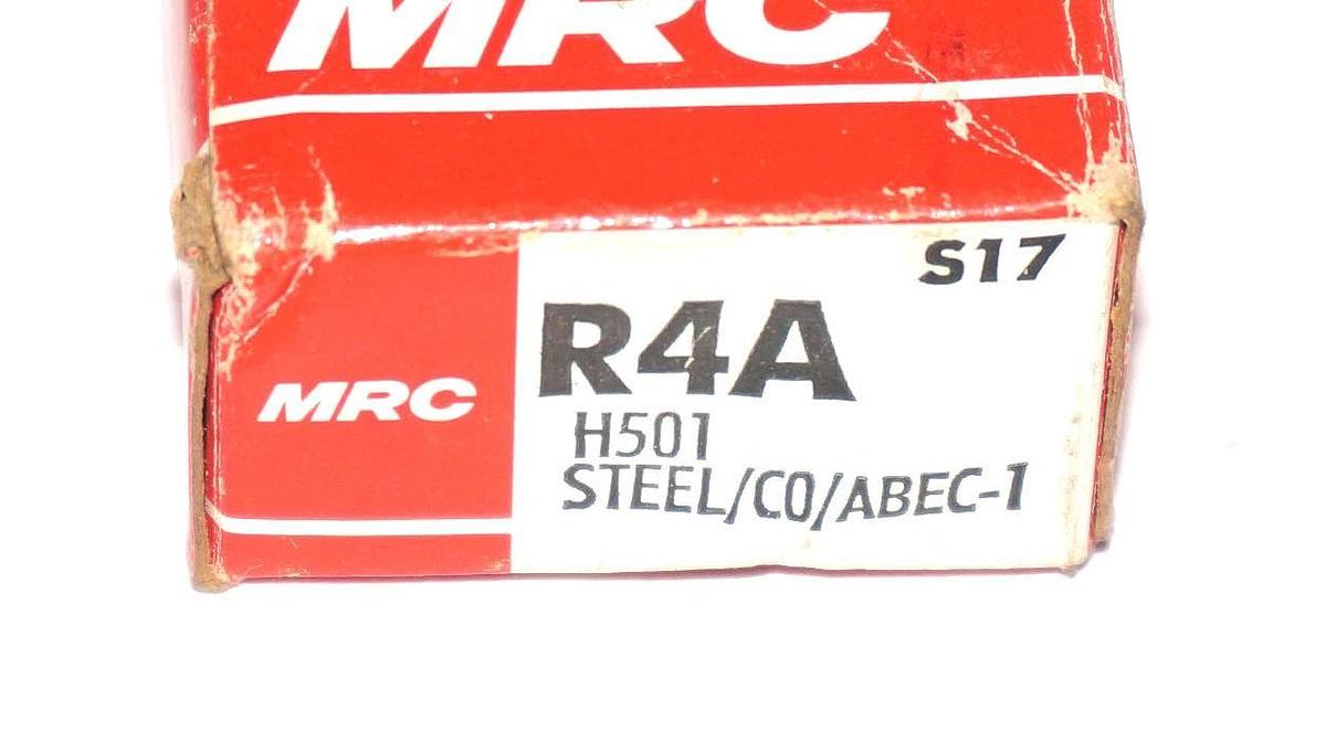 Used NIB MRC R4A SMALL BALL BEARING H501 STEEL/CO/ABEC-1