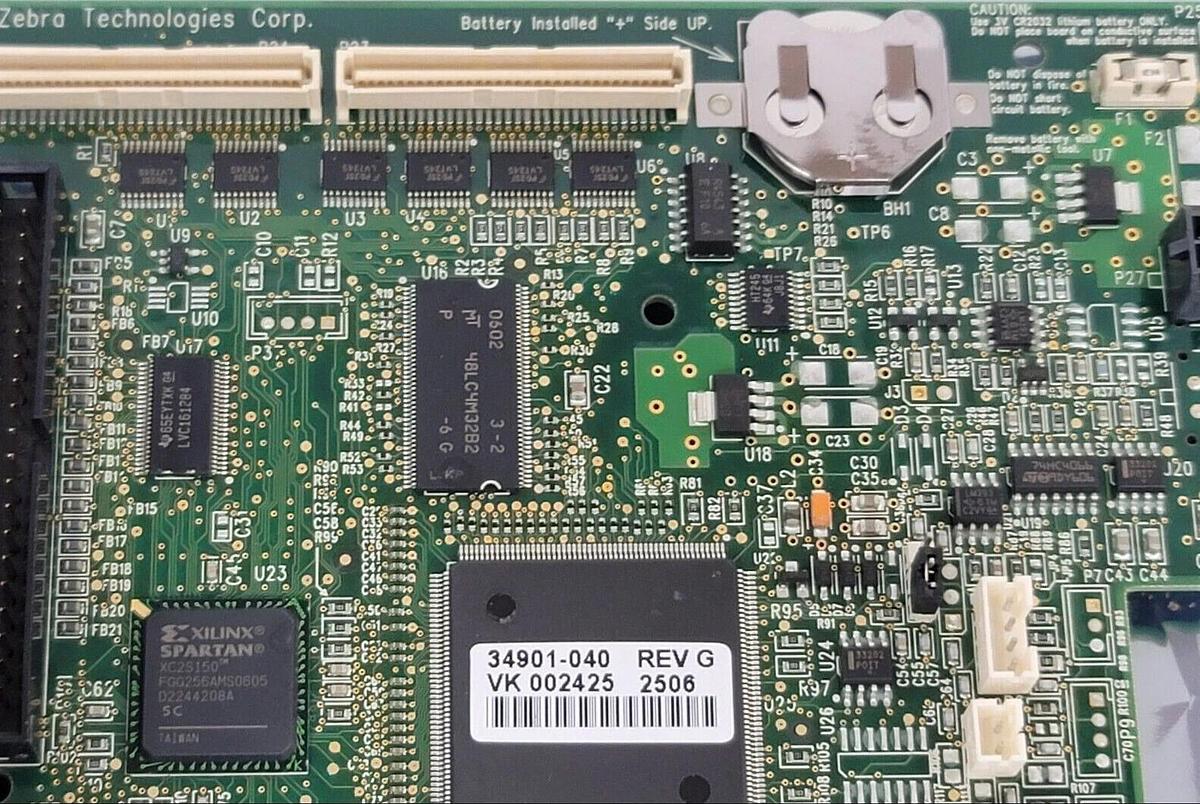 Used NEW ZEBRA 34901-040 REV. G MAIN LOGIC BOARD KIT Z110PAX4