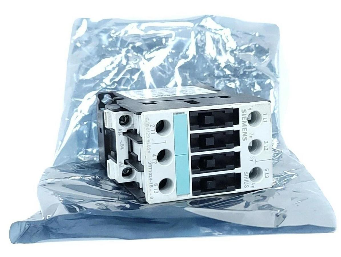 Used SIEMENS 3RT1024-1BB40 CONTACTOR 3RT10241BB40, 40 AMP 3 POLE