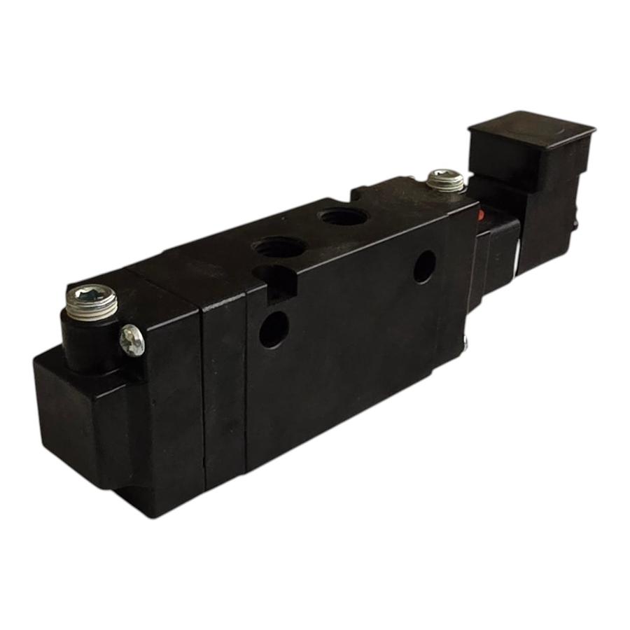 Used Parker B5C00124 B5 Series Pneumatic Solenoid Valve 4-Way 2-Pos 1/4"NPT 120V NSNP