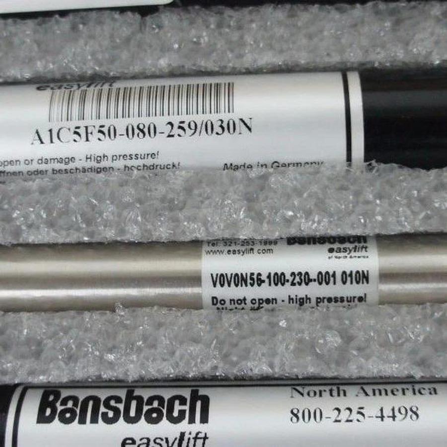 Used NIB BANSBACH EASYLIFT GAS SPRING KIT INCLUDES GAS SPRINGS AND ADJUSTABLE DAMPERS