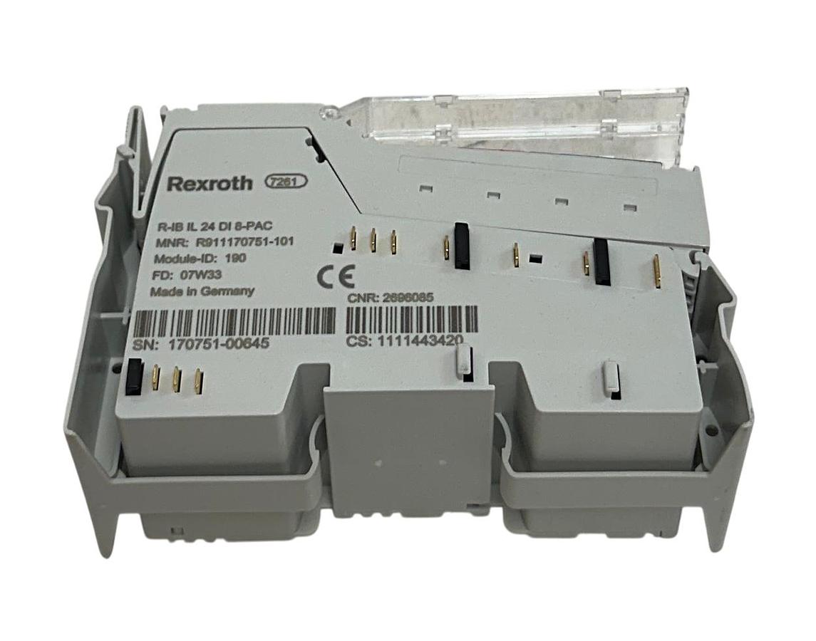 Used REXROTH R-IB IL 24 DI 8-PAC / R911170751 -101 DIGITAL INPUT TERMINAL 24VDC NSMP