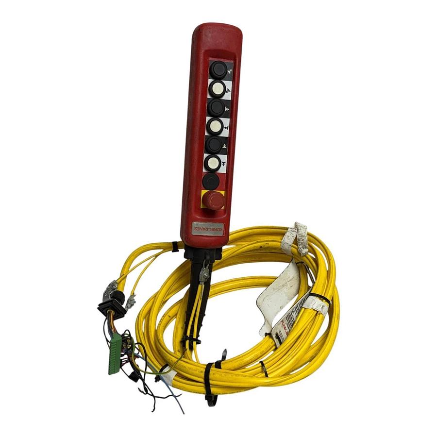 Used Konecranes STH 6-Button Overhead Crane Pendant Control Station with Cord